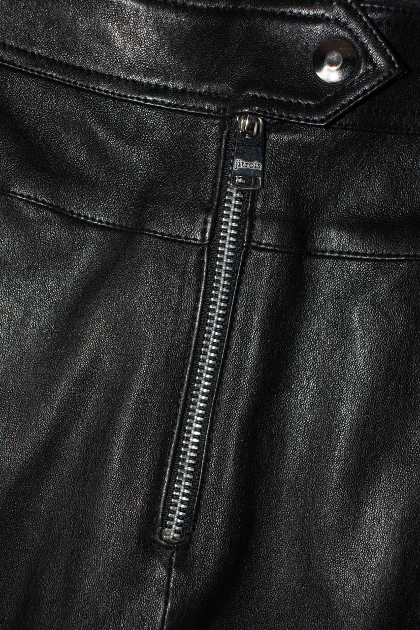 Pantalon cuir noir