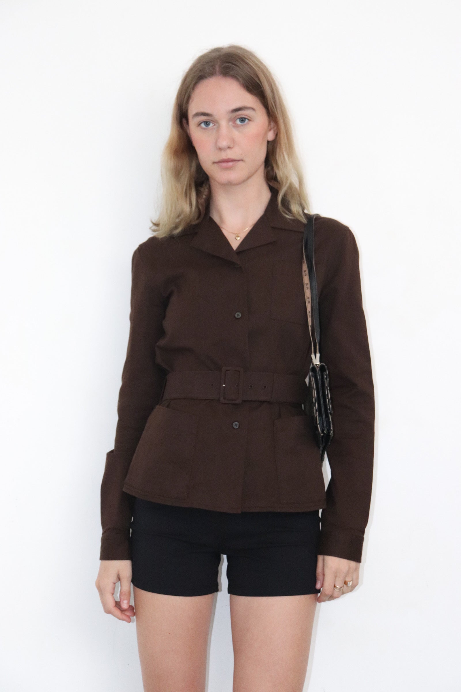 Brown safari style jacket