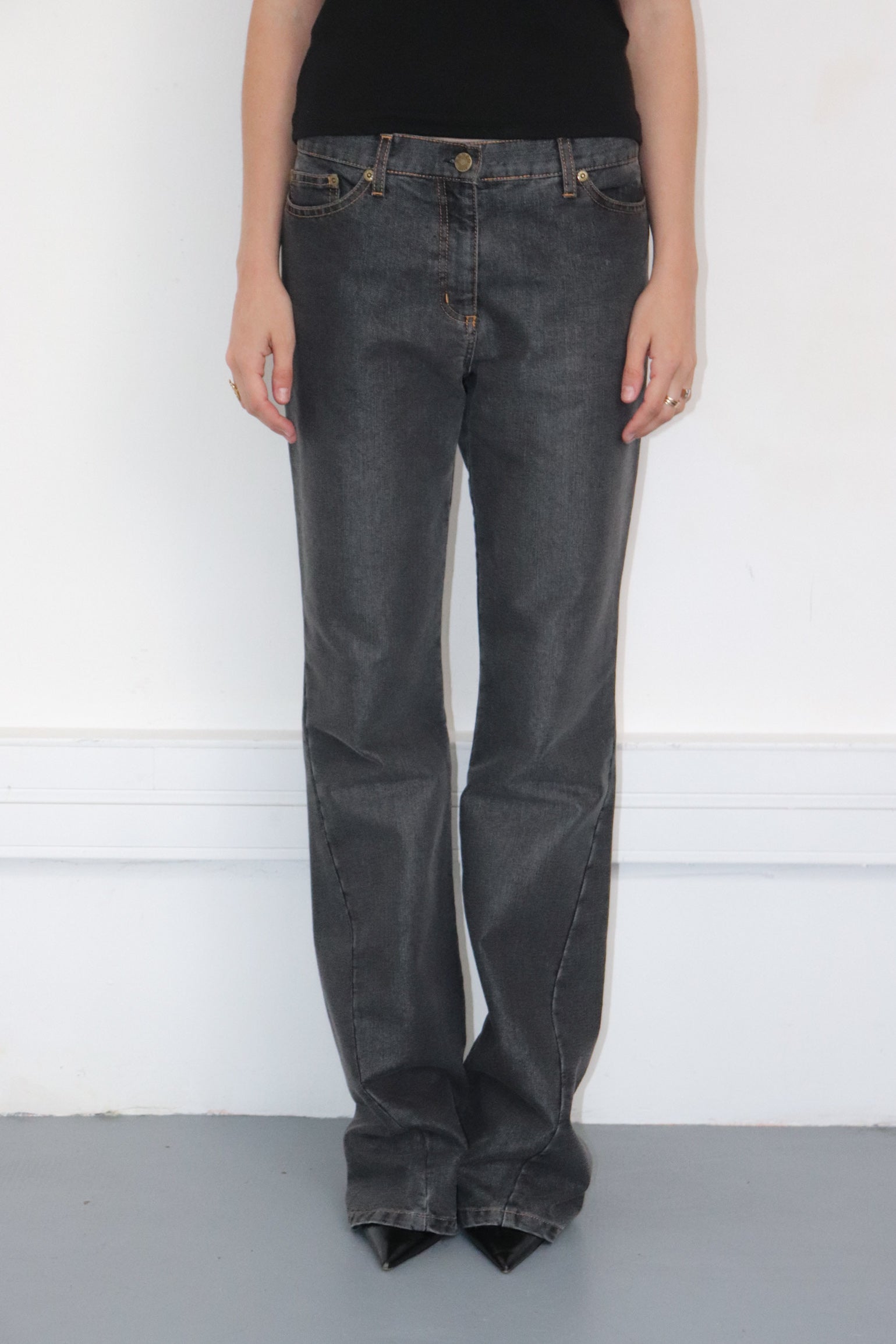 Jean en denim gris